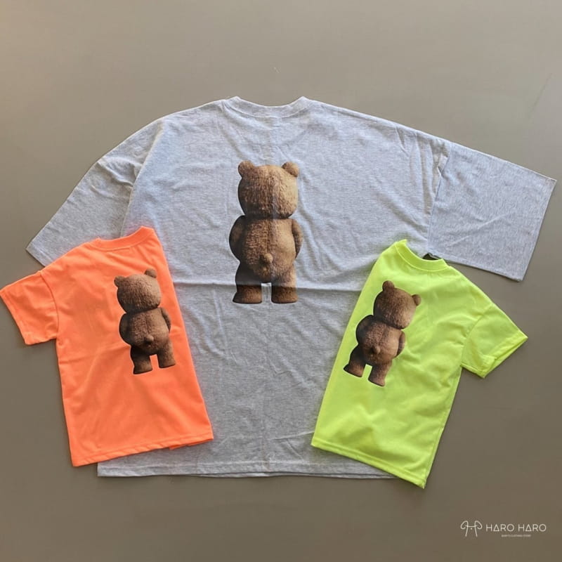 HARO HARO - Korean Children Fashion - #Kfashion4kids - Bear Boxy Tee with Mom - 6