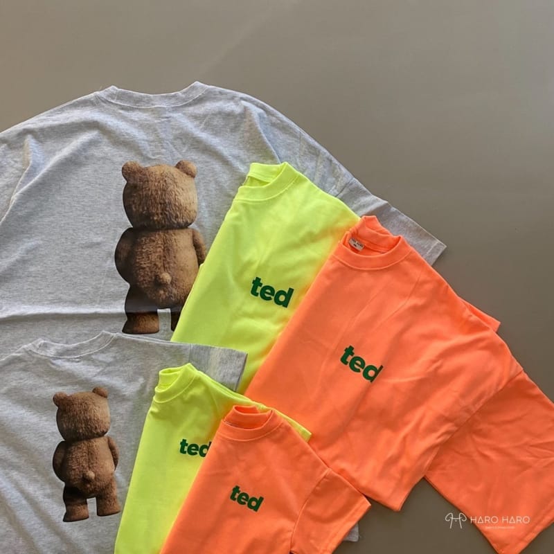 HARO HARO - Korean Children Fashion - #Kfashion4kids - Bear Boxy Tee with Mom - 8