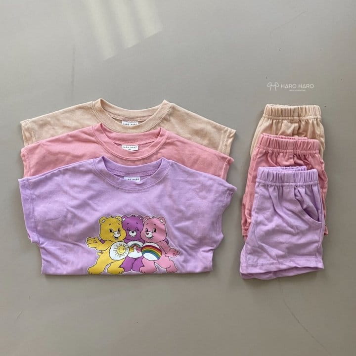HARO HARO - Korean Children Fashion - #Kfashion4kids - 3 Bears Top Bottom Set - 2