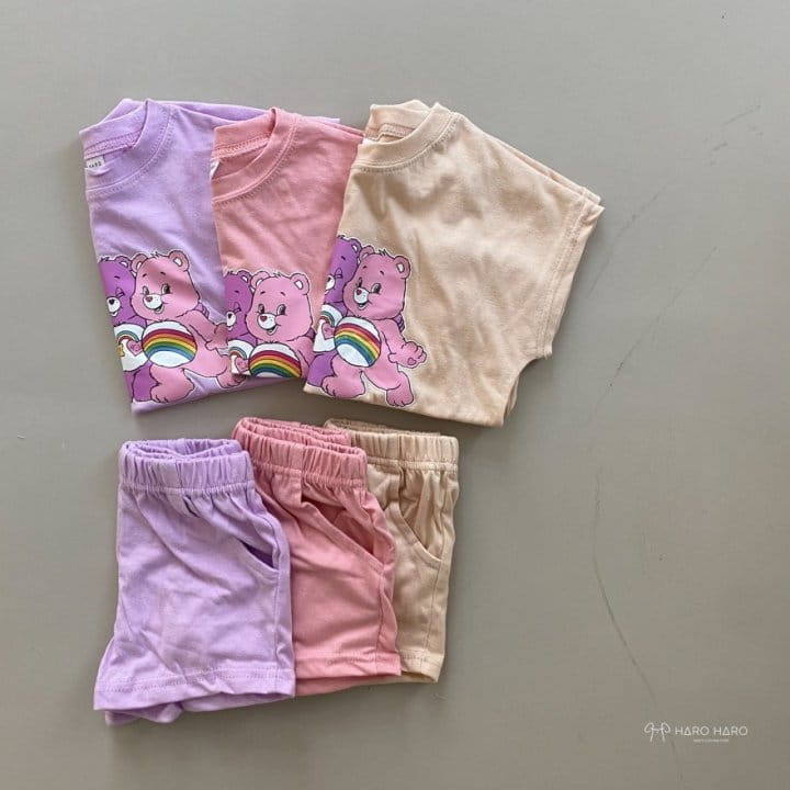 HARO HARO - Korean Children Fashion - #Kfashion4kids - 3 Bears Top Bottom Set - 3