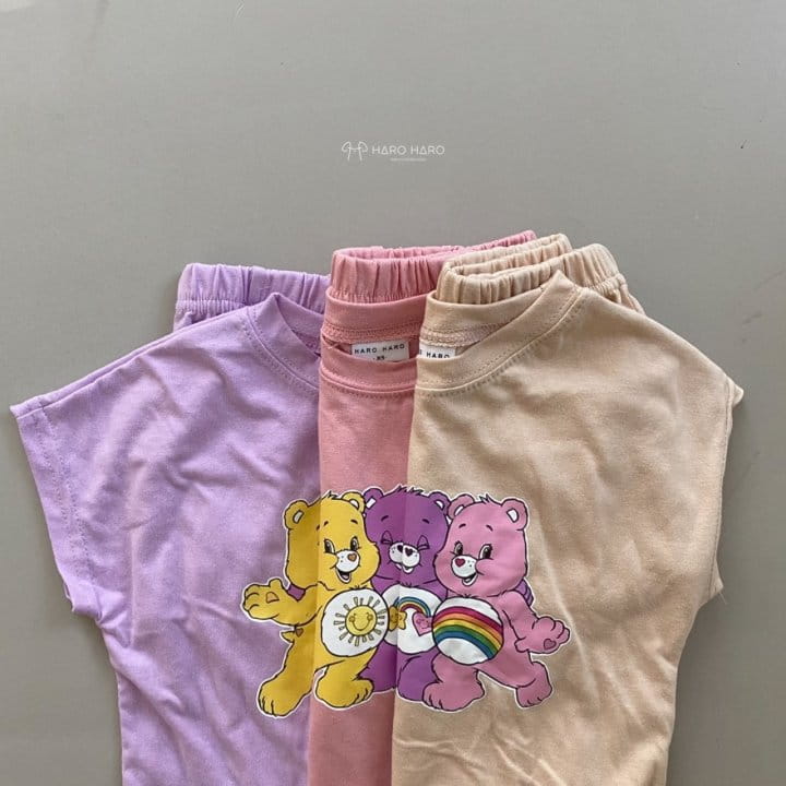 HARO HARO - Korean Children Fashion - #Kfashion4kids - 3 Bears Top Bottom Set - 4