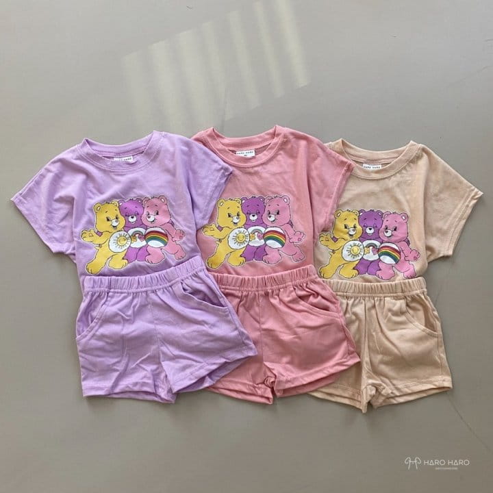 HARO HARO - Korean Children Fashion - #Kfashion4kids - 3 Bears Top Bottom Set - 6