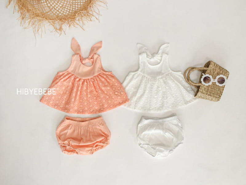 HI BYEBEBE - Korean Children Fashion - #Kfashion4kids - Jijou Lace Sleeveless Bottom Set - 2