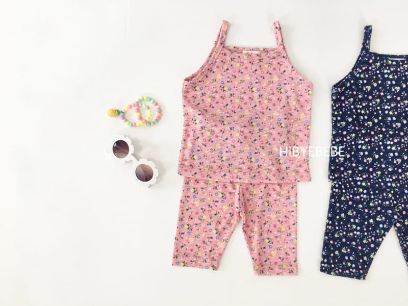 HI BYEBEBE - Korean Children Fashion - #Kfashion4kids - Flower Sleeveless Bottom Set - 10