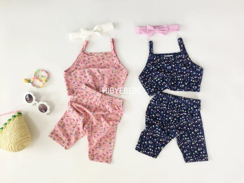 HI BYEBEBE - Korean Children Fashion - #Kfashion4kids - Flower Sleeveless Bottom Set - 11