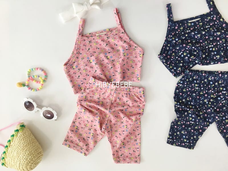 HI BYEBEBE - Korean Children Fashion - #Kfashion4kids - Flower Sleeveless Bottom Set - 12
