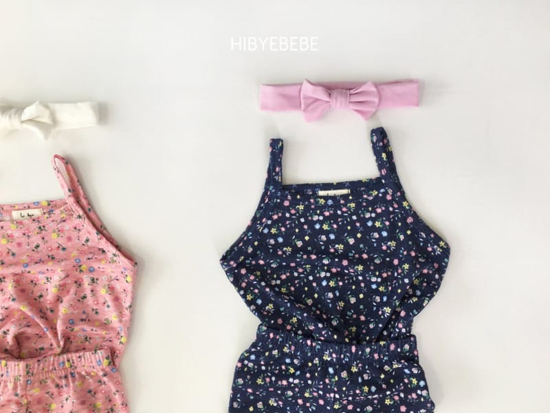 HI BYEBEBE - Korean Children Fashion - #Kfashion4kids - Flower Sleeveless Bottom Set - 5