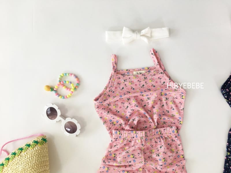 HI BYEBEBE - Korean Children Fashion - #Kfashion4kids - Flower Sleeveless Bottom Set - 6
