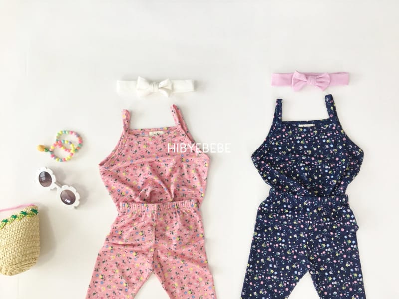 HI BYEBEBE - Korean Children Fashion - #Kfashion4kids - Flower Sleeveless Bottom Set - 7