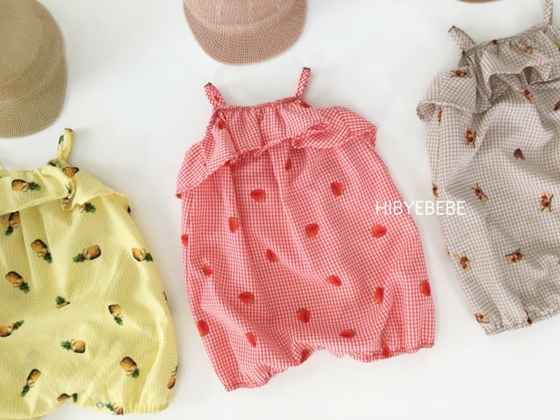 HI BYEBEBE - Korean Children Fashion - #Kfashion4kids - Buy Fruit String Sleeveless Bodysuit - 3
