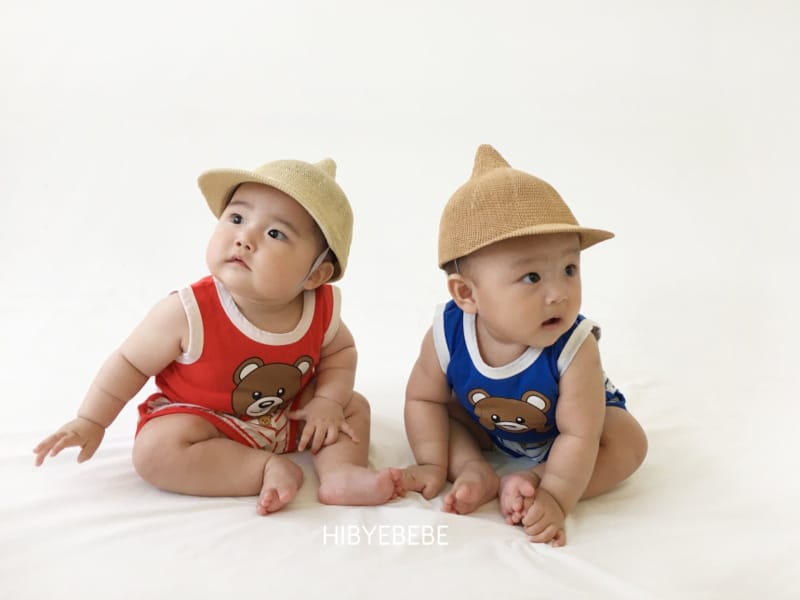 HI BYEBEBE - Korean Children Fashion - #Kfashion4kids - Gga Ggong Bear Sleeveless Bottom Set - 5