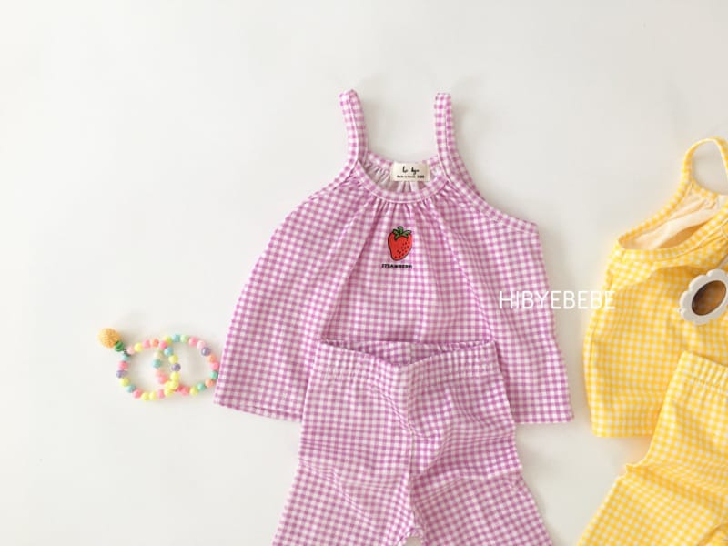 HI BYEBEBE - Korean Children Fashion - #Kfashion4kids - Sweet String Sleeveless Bottom Set - 3