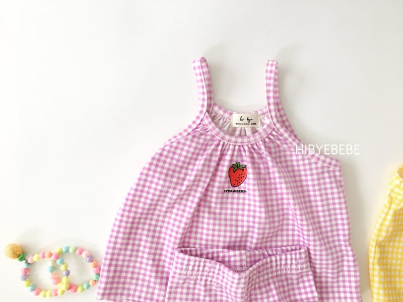 HI BYEBEBE - Korean Children Fashion - #Kfashion4kids - Sweet String Sleeveless Bottom Set - 6