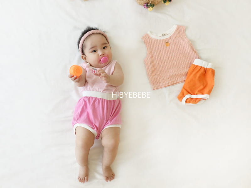 HI BYEBEBE - Korean Children Fashion - #Kfashion4kids - Sweet Stripes Sleeveless Bottom Set - 11