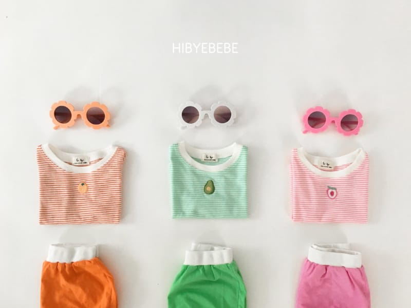 HI BYEBEBE - Korean Children Fashion - #Kfashion4kids - Sweet Stripes Sleeveless Bottom Set - 4