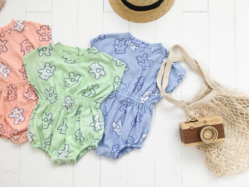 HI BYEBEBE - Korean Children Fashion - #Kfashion4kids - Puddle Bear Bodysuit - 5