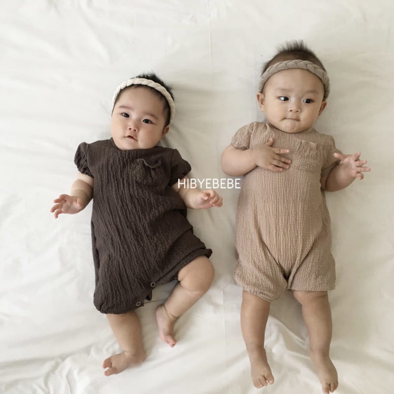 HI BYEBEBE - Korean Children Fashion - #Kfashion4kids - Wrinkle Pocket Short Sleeves Bodysuit - 11