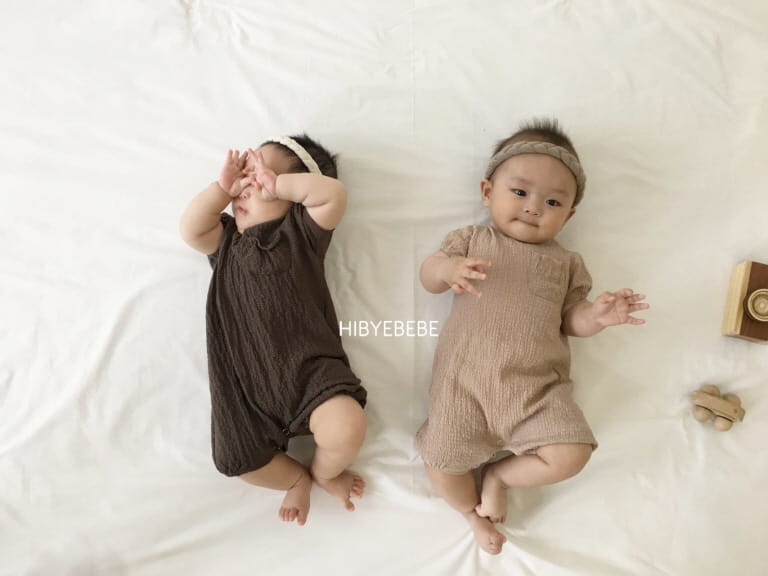 HI BYEBEBE - Korean Children Fashion - #Kfashion4kids - Wrinkle Pocket Short Sleeves Bodysuit - 3