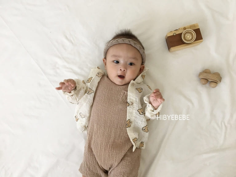 HI BYEBEBE - Korean Children Fashion - #Kfashion4kids - Wrinkle Pocket Short Sleeves Bodysuit - 7