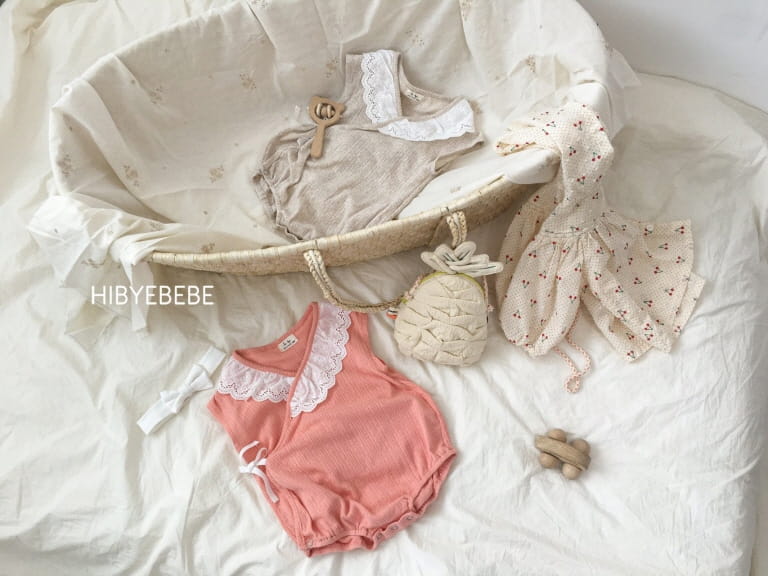 HI BYEBEBE - Korean Children Fashion - #Kfashion4kids - Eyelet Lace Bodysuit - 2