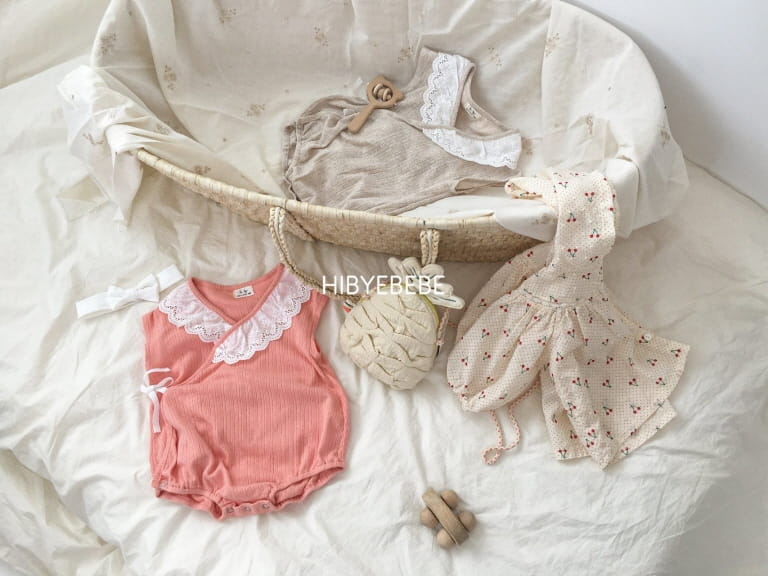 HI BYEBEBE - Korean Children Fashion - #Kfashion4kids - Eyelet Lace Bodysuit - 3