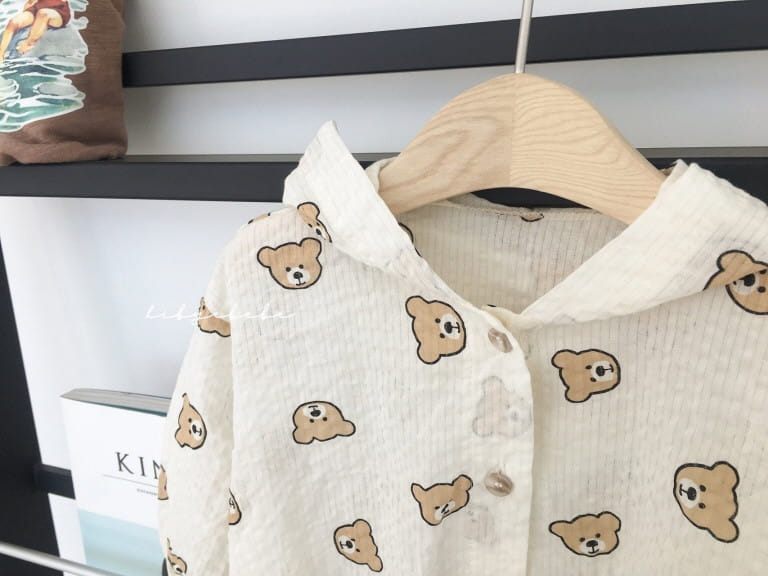 HI BYEBEBE - Korean Children Fashion - #Kfashion4kids - Bear Hoody Jumper - 6