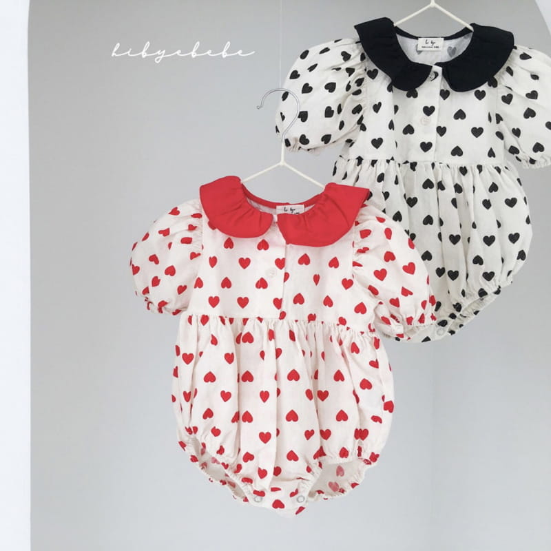 HI BYEBEBE - Korean Children Fashion - #Kfashion4kids - Audrey Heart Bodysuit