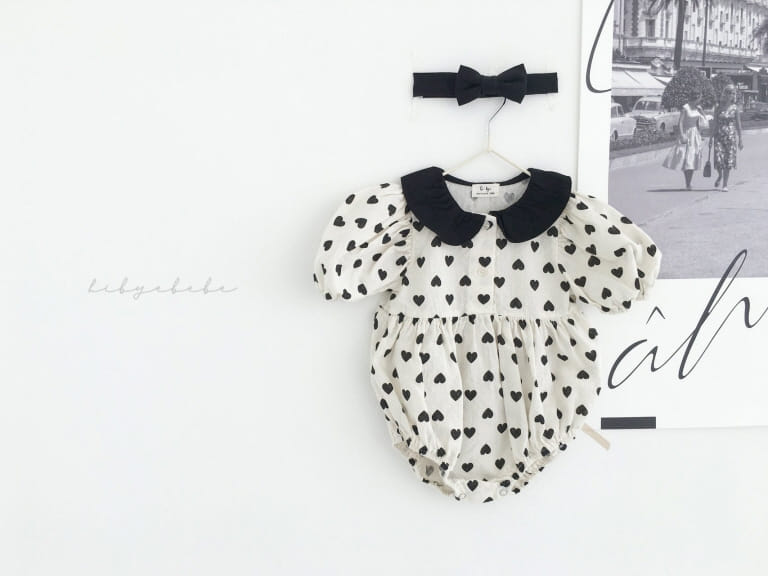 HI BYEBEBE - Korean Children Fashion - #Kfashion4kids - Audrey Heart Bodysuit - 4