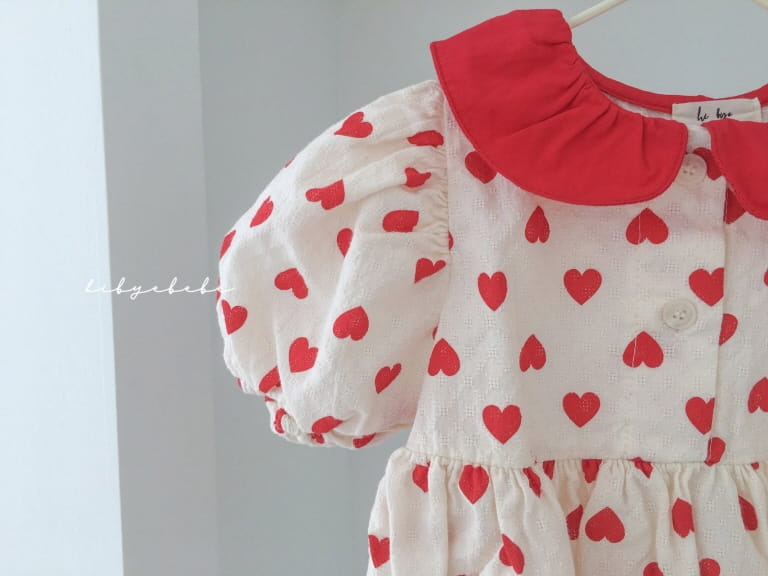 HI BYEBEBE - Korean Children Fashion - #Kfashion4kids - Audrey Heart Bodysuit - 5
