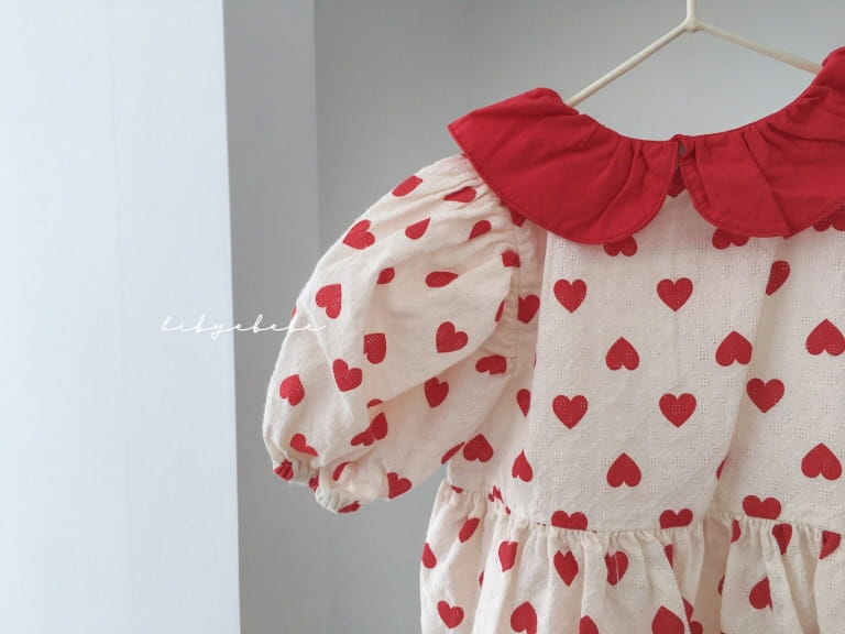 HI BYEBEBE - Korean Children Fashion - #Kfashion4kids - Audrey Heart Bodysuit - 6
