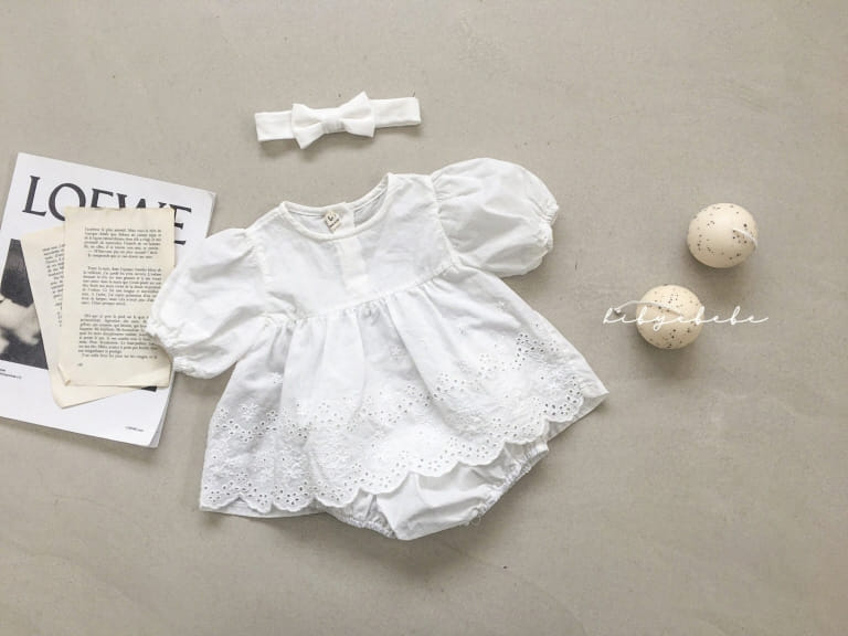 HI BYEBEBE - Korean Children Fashion - #Kfashion4kids - Lace Blouse Bottom Set - 11