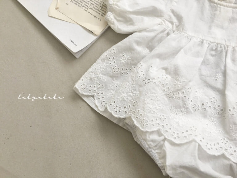 HI BYEBEBE - Korean Children Fashion - #Kfashion4kids - Lace Blouse Bottom Set - 7