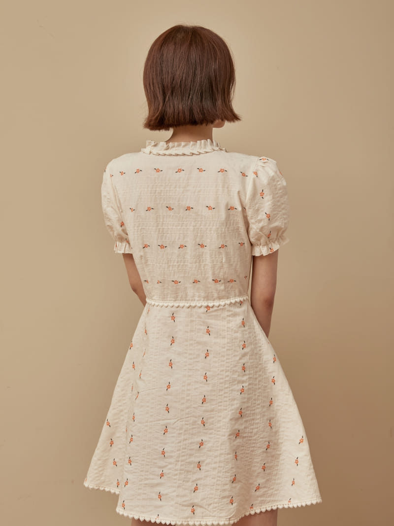 HIVER - Korean Children Fashion - #Kfashion4kids - Touch Embroidery One-piece - 2