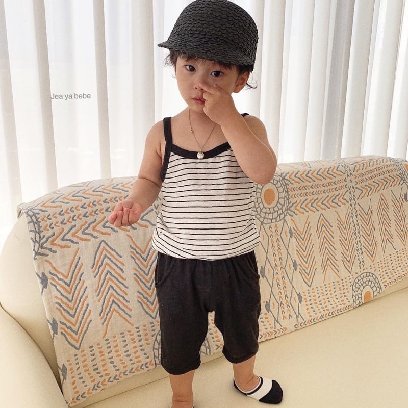 JEAYA & MYMI - Korean Children Fashion - #Kfashion4kids - Linen Top Bottom Set