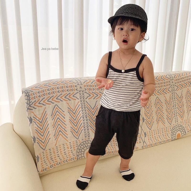 JEAYA & MYMI - Korean Children Fashion - #Kfashion4kids - Linen Top Bottom Set - 3