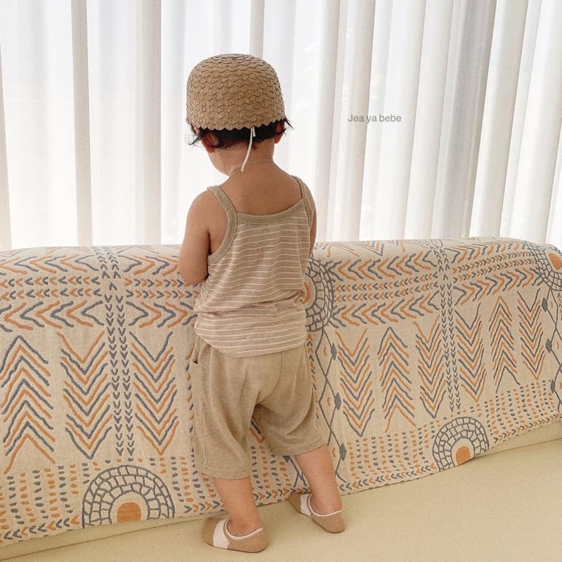 JEAYA & MYMI - Korean Children Fashion - #Kfashion4kids - Linen Top Bottom Set - 6