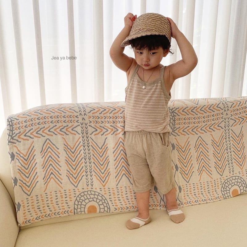 JEAYA & MYMI - Korean Children Fashion - #Kfashion4kids - Linen Top Bottom Set - 7