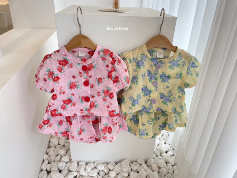JEAYA & MYMI - Korean Children Fashion - #Kfashion4kids - Rose Top Bottom Set - 2