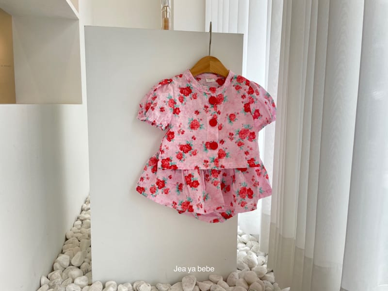 JEAYA & MYMI - Korean Children Fashion - #Kfashion4kids - Rose Top Bottom Set - 3