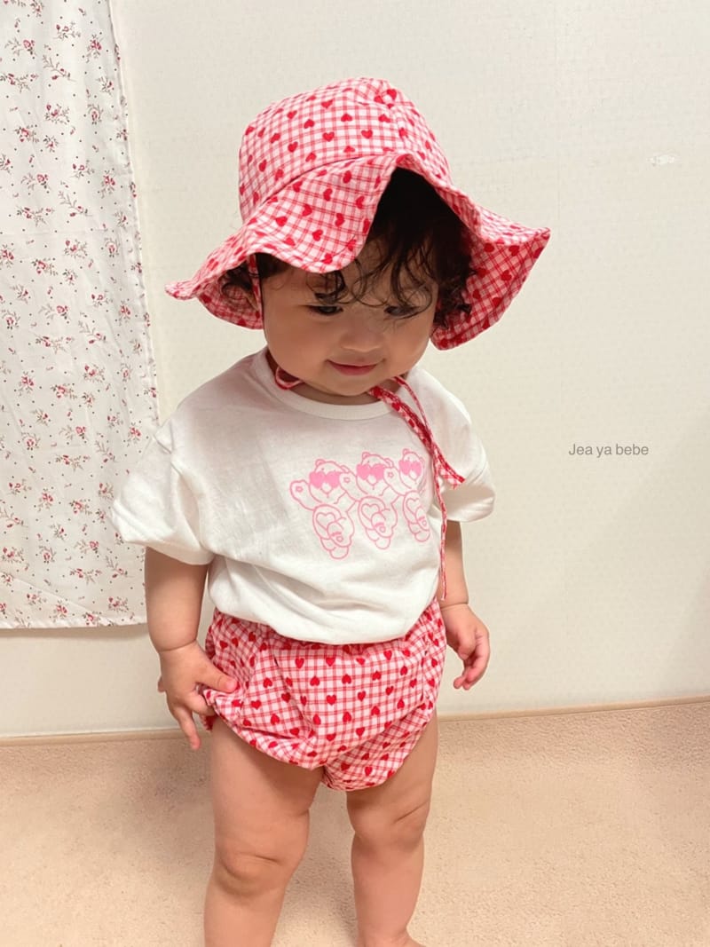 JEAYA & MYMI - Korean Children Fashion - #Kfashion4kids - Heart Bear Top Bottom Set
