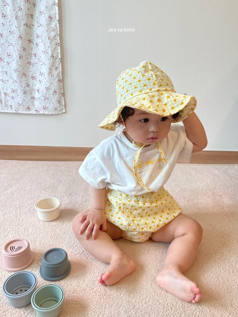JEAYA & MYMI - Korean Children Fashion - #Kfashion4kids - Heart Bear Top Bottom Set - 4