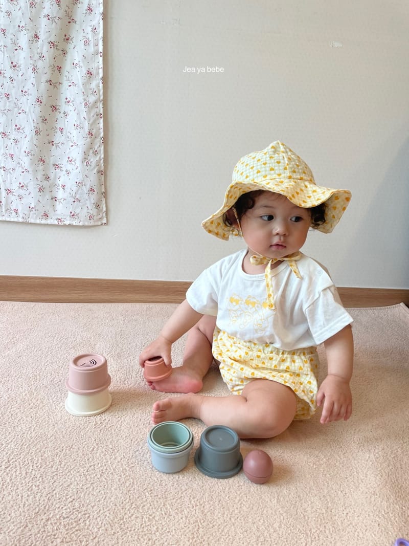 JEAYA & MYMI - Korean Children Fashion - #Kfashion4kids - Heart Bear Top Bottom Set - 5