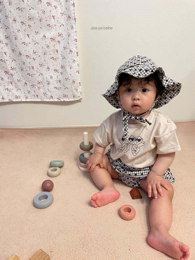 JEAYA & MYMI - Korean Children Fashion - #Kfashion4kids - Heart Bear Top Bottom Set - 7