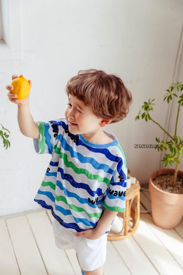 KOKOYARN - Korean Children Fashion - #Kfashion4kids - Wave Tee - 12