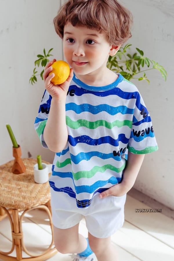 KOKOYARN - Korean Children Fashion - #Kfashion4kids - Wave Tee - 6