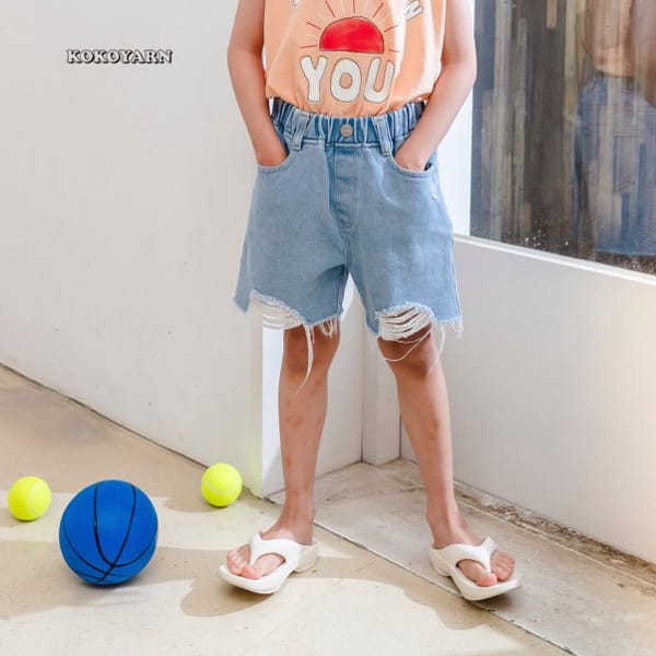 KOKOYARN - Korean Children Fashion - #Kfashion4kids - Denim Vintage Shorts