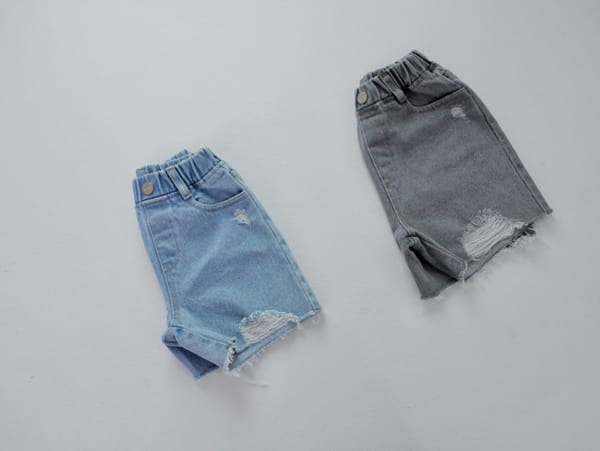 KOKOYARN - Korean Children Fashion - #Kfashion4kids - Denim Vintage Shorts - 9