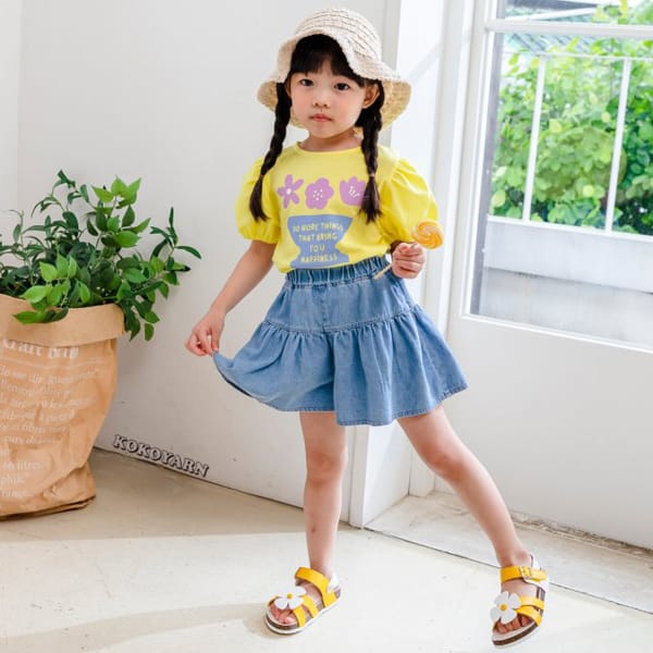 KOKOYARN - Korean Children Fashion - #Kfashion4kids - Denim Skirt Shorts
