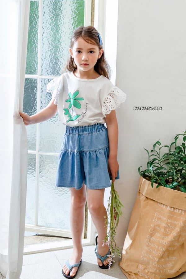 KOKOYARN - Korean Children Fashion - #Kfashion4kids - Denim Skirt Shorts - 6