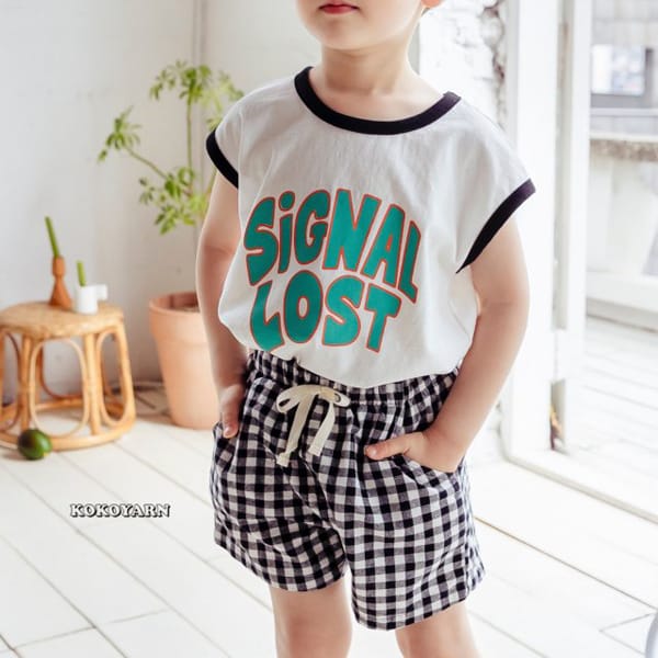 KOKOYARN - Korean Children Fashion - #Kfashion4kids - Check Shorts